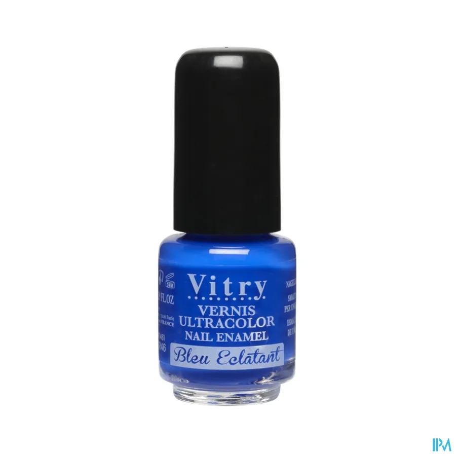 packshot van Vitry Nagellak 46 Bleu Eclatant 4 ml