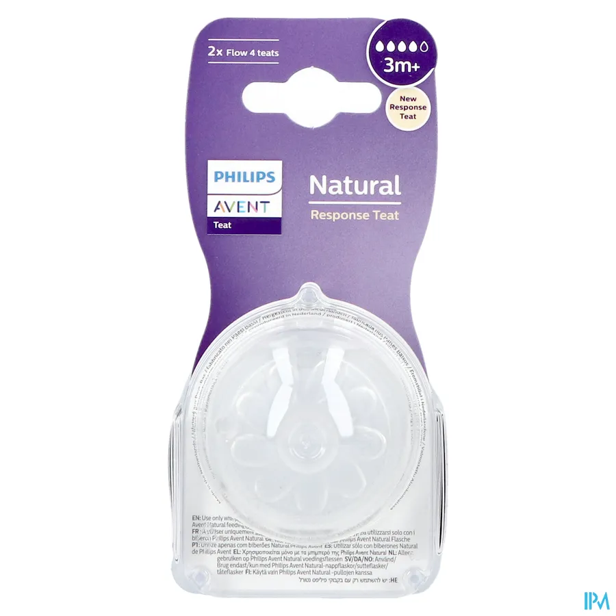 packshot van Philips Avent Natural 3.0 Zuigspeen 3m+ T4 1