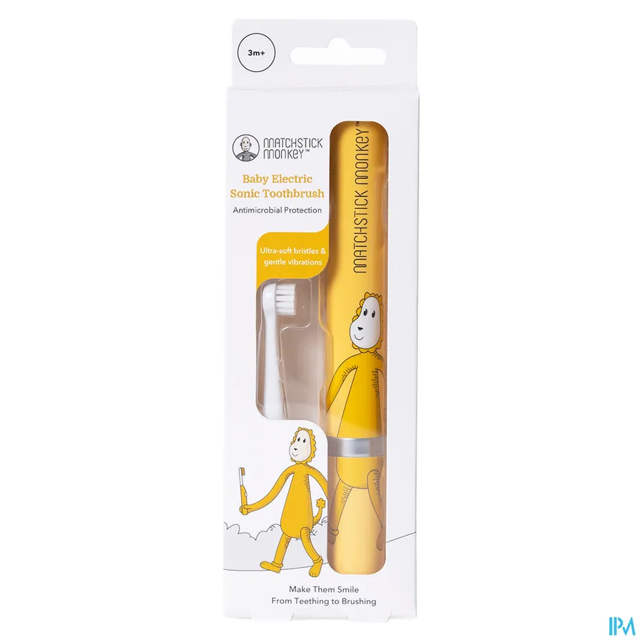 packshot van Matchstick Monkey Sonic Tandenborstel Leeuw