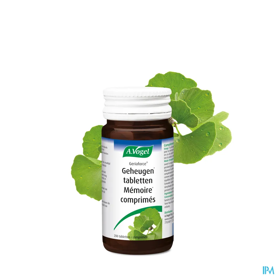 packshot van A. Vogel Geriaforce voor Geheugen 200 Tabletten