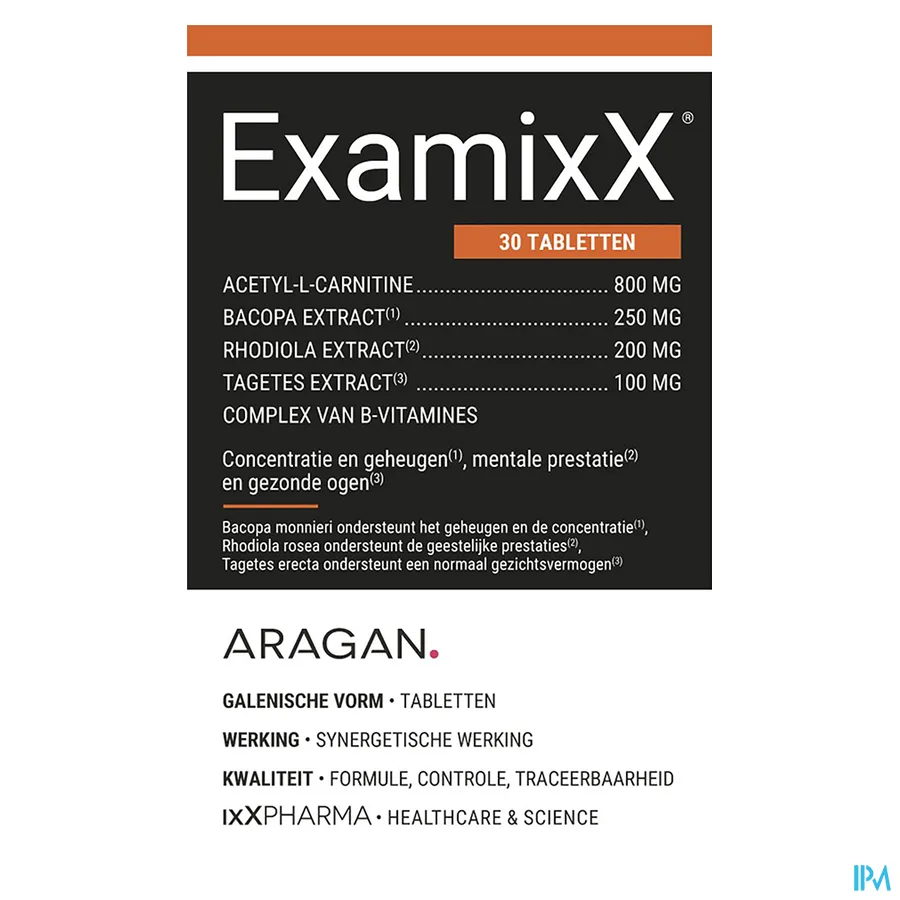 packshot van ExamixX 30 tabletten