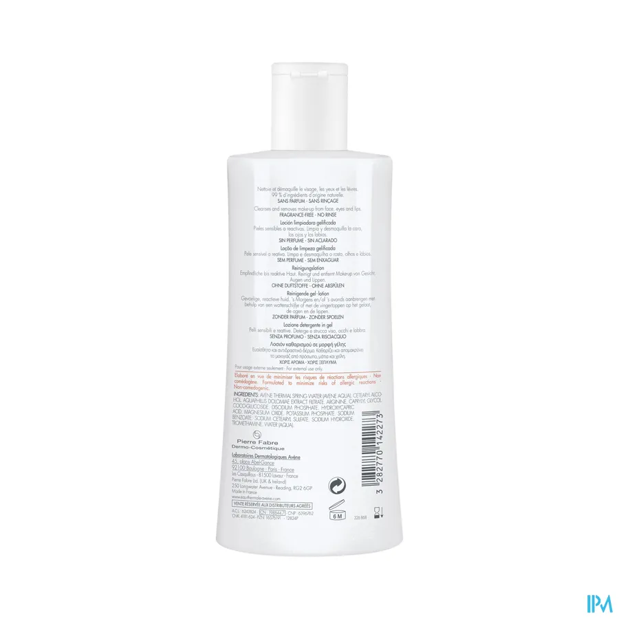 productshot van Avène Tolerance Control Reinigingslotion 400 ml