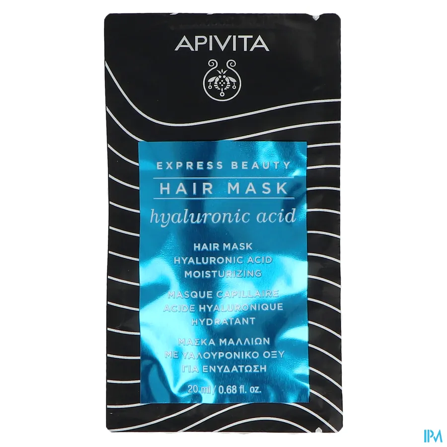 packshot van Apivita Express Beauty Hydraterend Haarmasker met Hyaluronzuur 20 ml