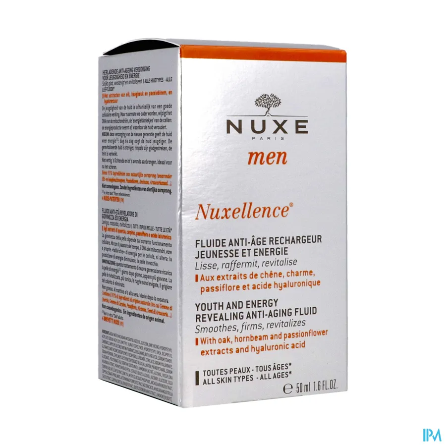 packshot van Nuxe Men Nuxellence Anti-Ageing Fluide 50 ml