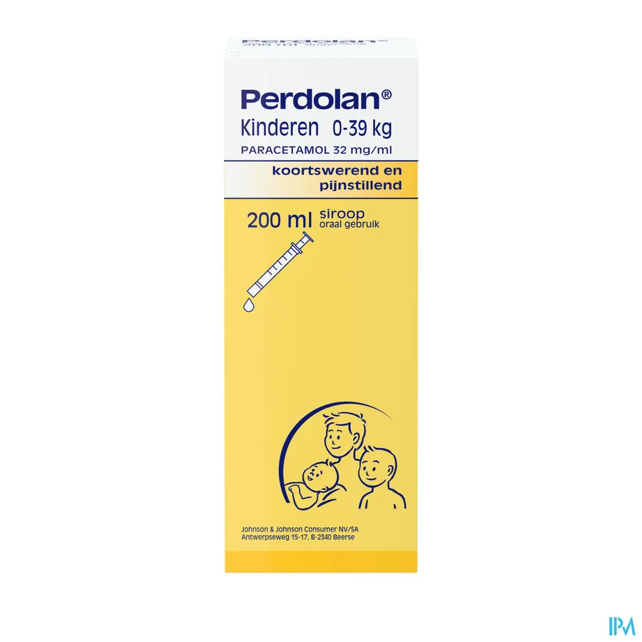 packshot van Perdolan Siroop Kind 200 ml