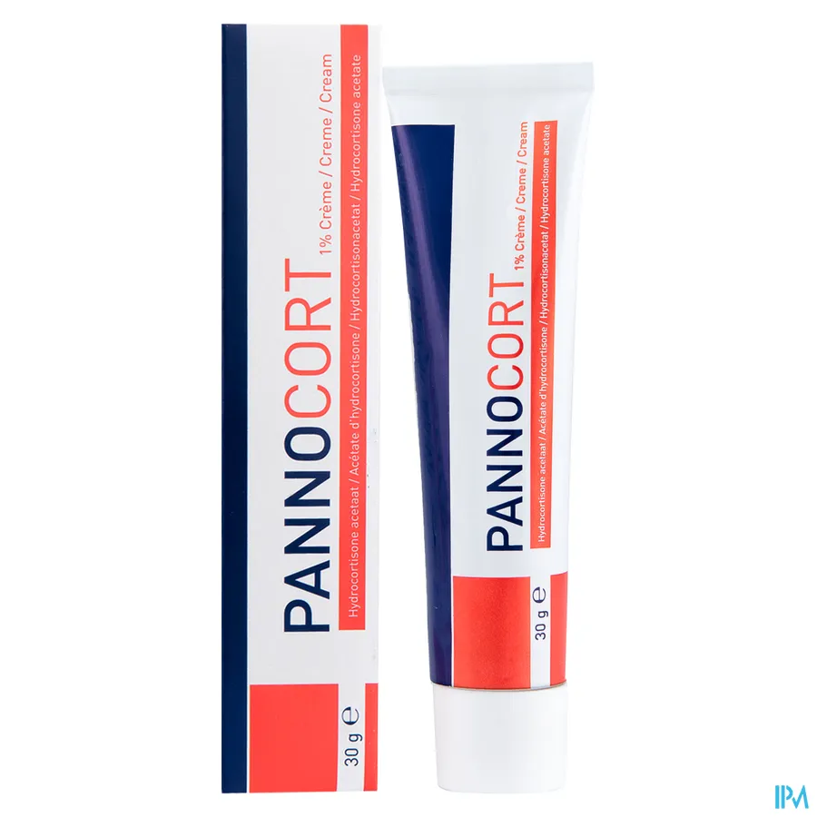 productshot van Pannocort Crème met 1% Hydrocortisone acetaat Tube 30 g