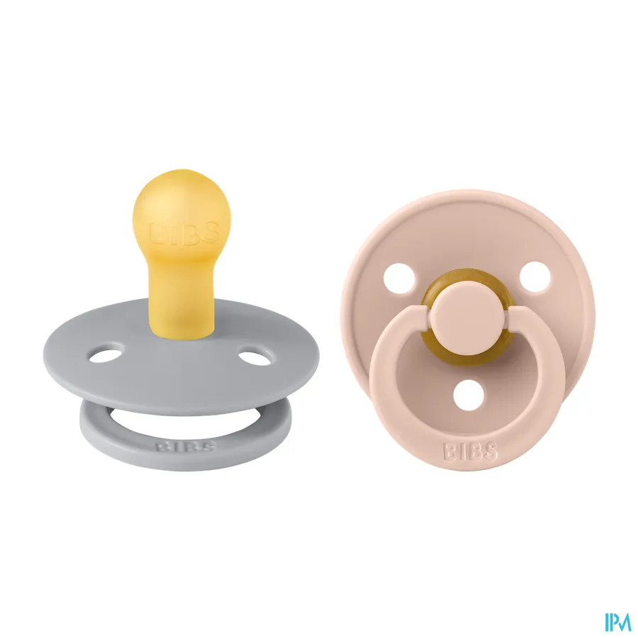 packshot van Bibs Fopspeen Duo Cloud/Blush 0-6 2 stuks