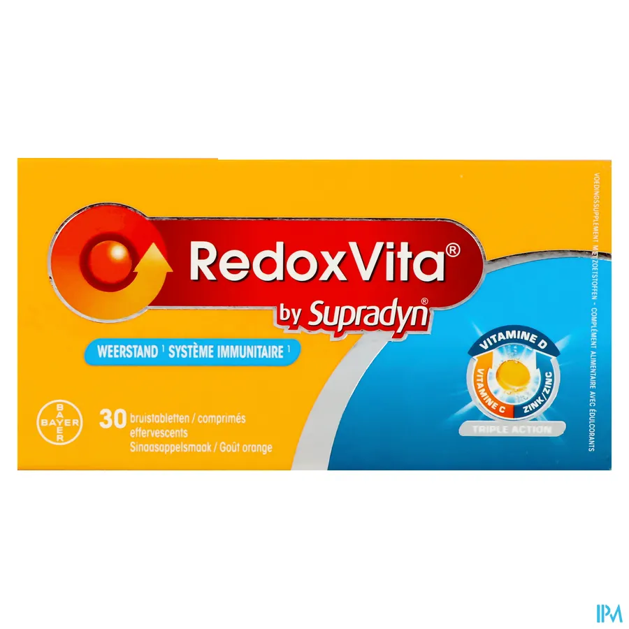 packshot van RedoxVita Triple Action 30 Bruistabletten