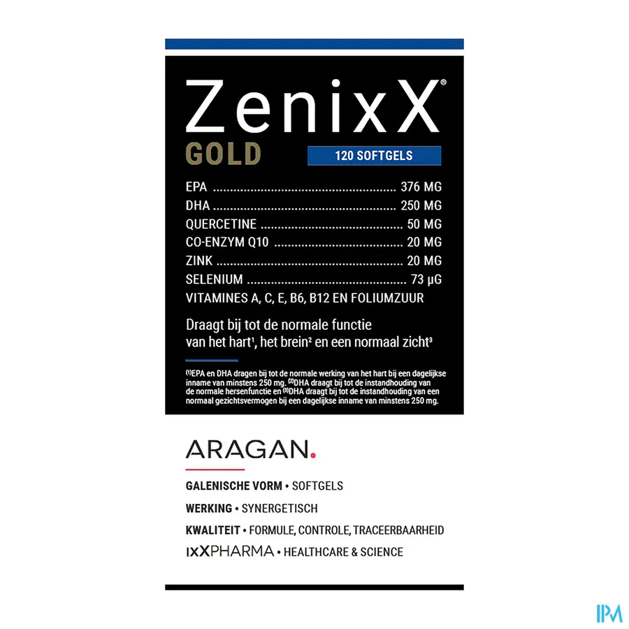 packshot van ZenixX Gold 120 capsules