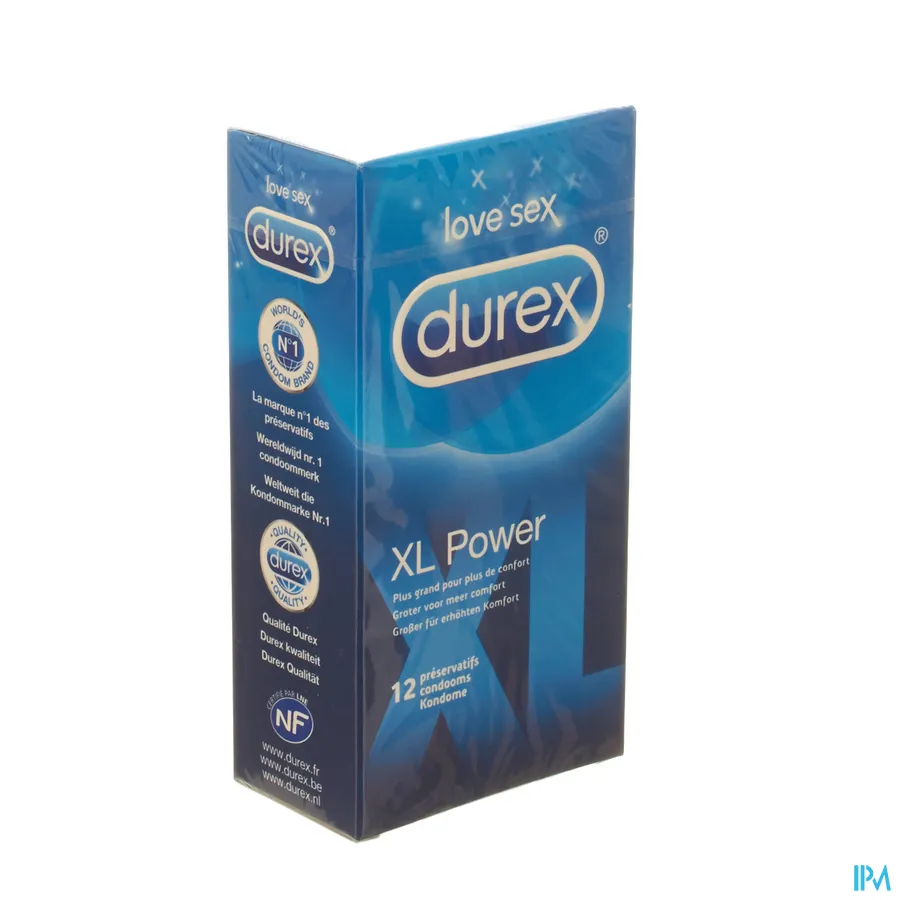 packshot van Durex XL Power 12 stuks