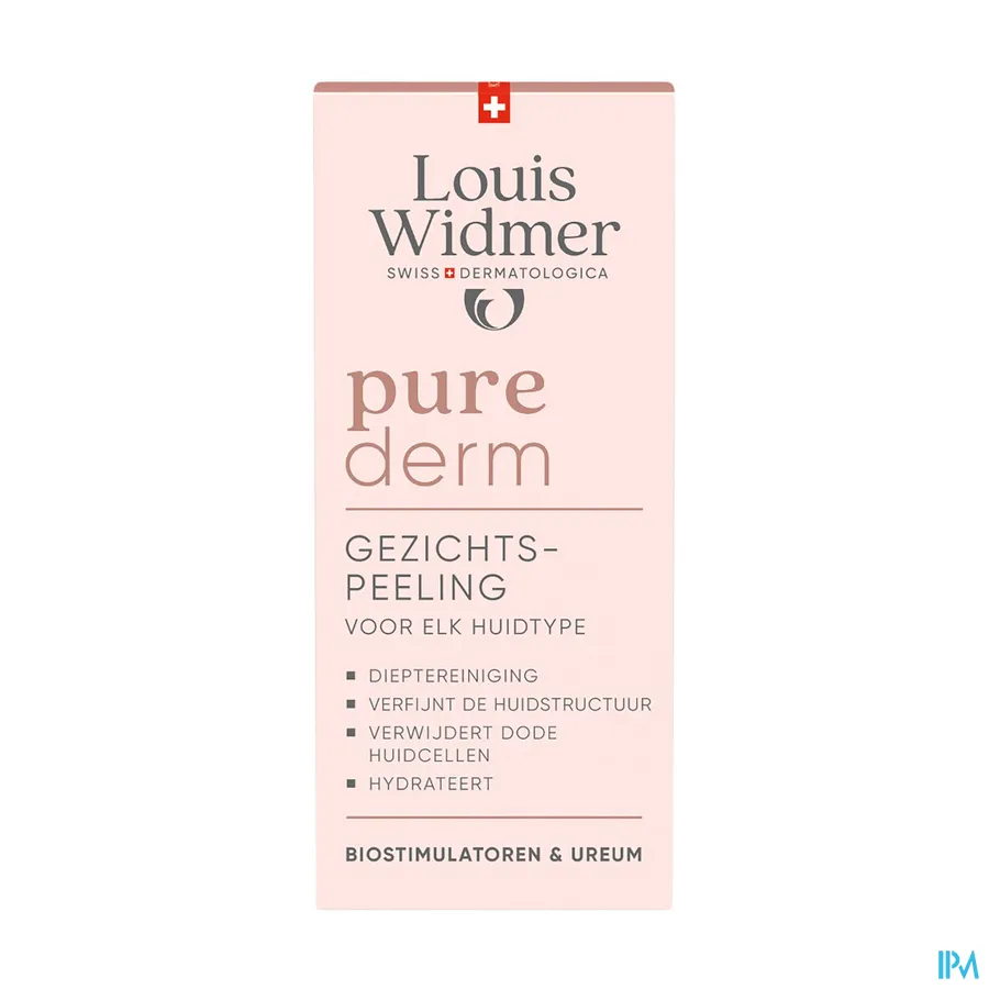 packshot van Louis Widmer Purederm Gezichtspeeling 50 ml - met parfum