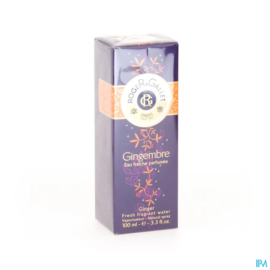 packshot van Roger & gallet Gingembre Fris Water Parf Vapo 100 ml