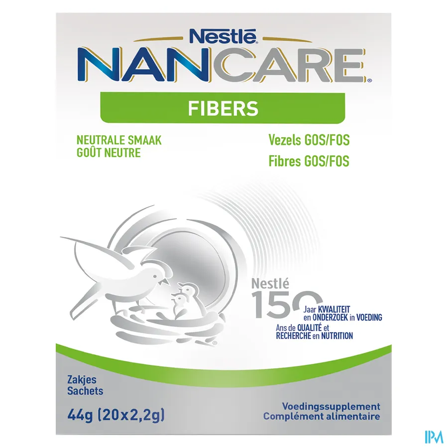 packshot van Nestlé Nancare Fibers 20 x 2,2 g