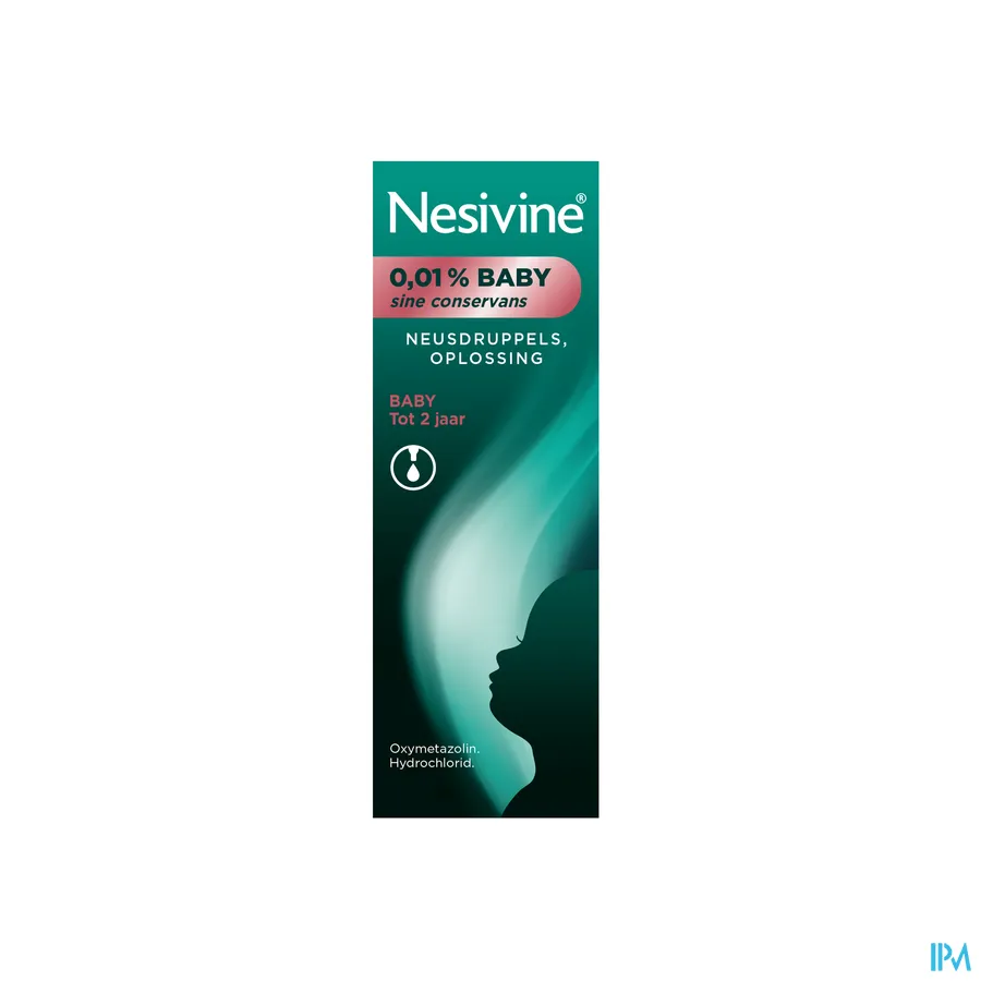 packshot van Nesivine Baby 0,01% Sine Conservans Druppels 5 ml