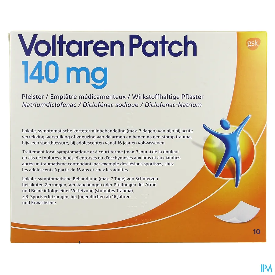 packshot van Voltaren Patch 10 pleisters