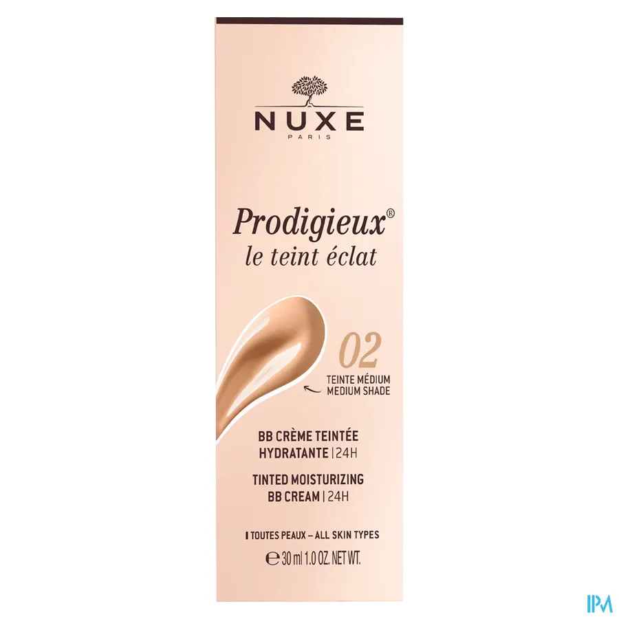 packshot van Nuxe Prodigieux Bb Creme Medium Getinte 02 30ml