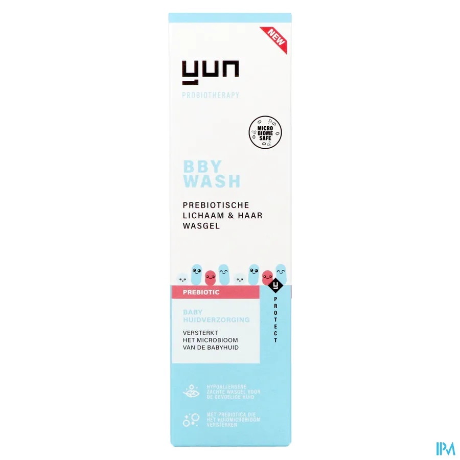 packshot van Yun Bby Prebiotic Lichaam & Haar Wasgel 200 ml
