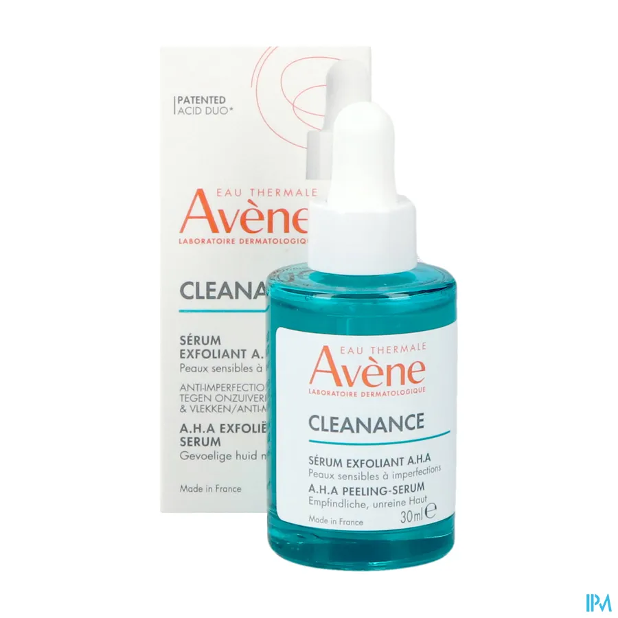 productshot van Avene Cleanance A.H.A. Exfoliërend Serum 30 ml