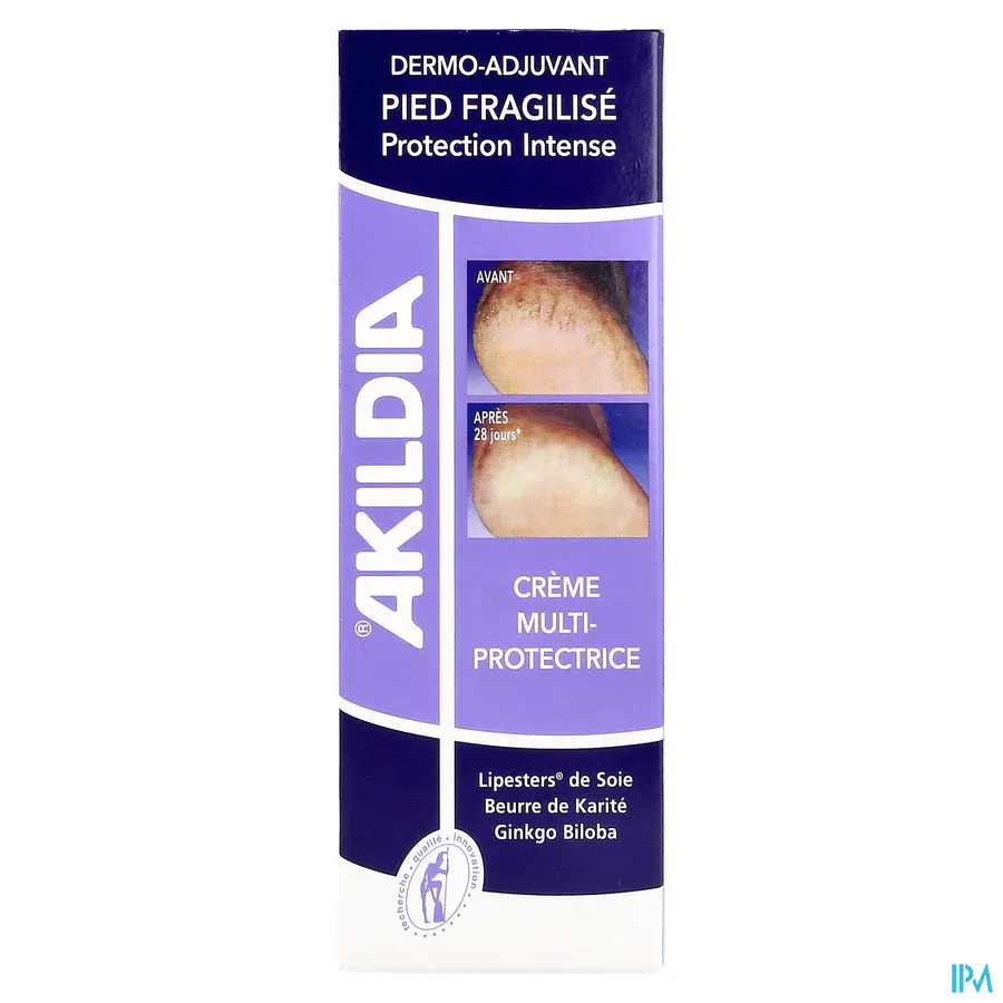 packshot van Akileïne Akildia Algemene Beschermende Crème voor de Diabetische Voet Tube 75 ml