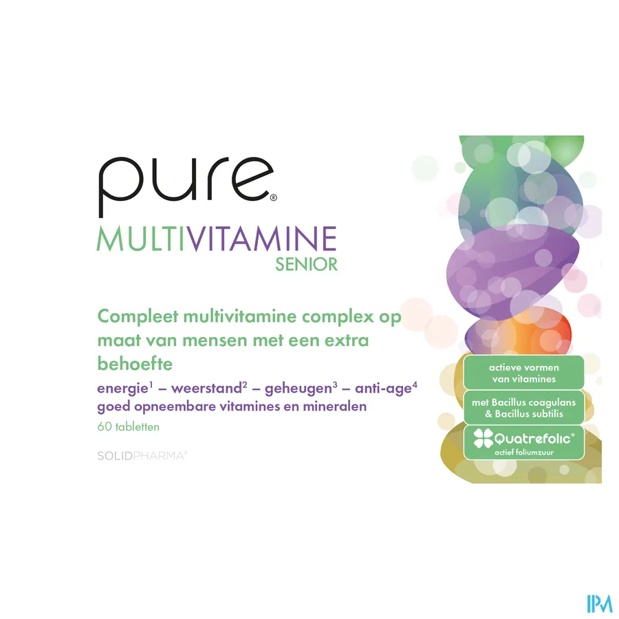 productshot van Pure Multivitamine Senior Tabl 60