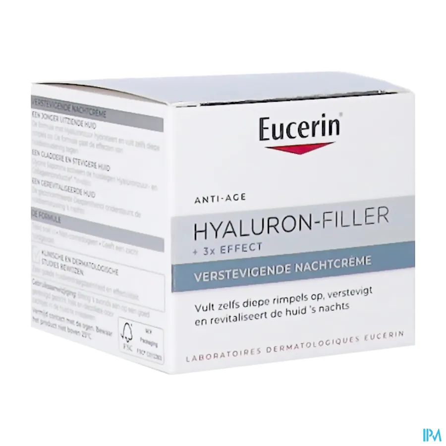 packshot van Eucerin Hyaluron-Filler X3 Nachtcrème 50 ml