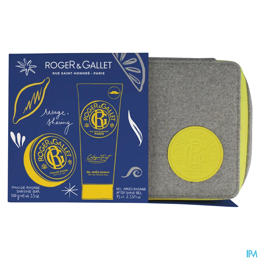 packshot van Roger & gallet Kerstset Homme Scheren 2 Producten + Tasje