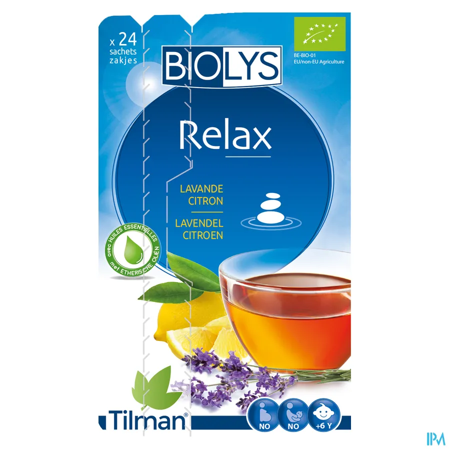 packshot van Tilman Biolys Relax Lavendel-Citroen 24 zakjes