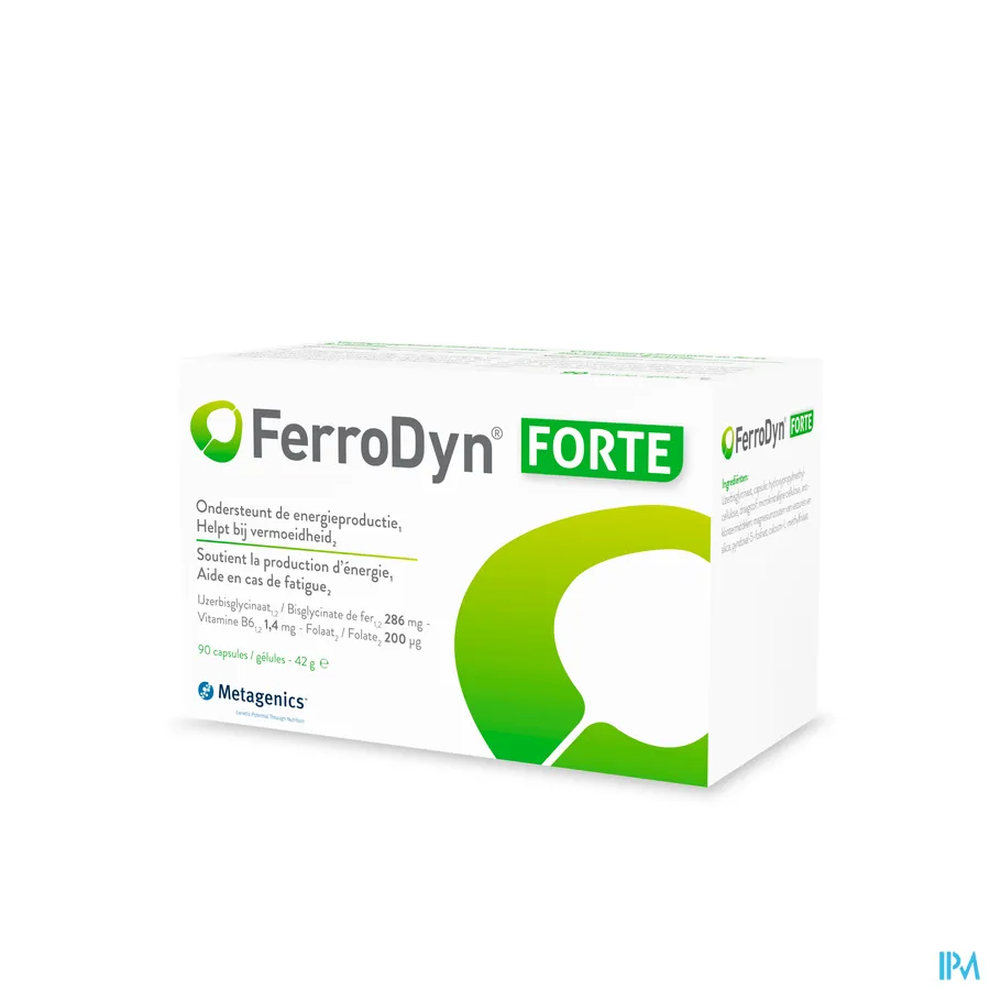 packshot van Metagenics Ferrodyn Forte 90 capsules