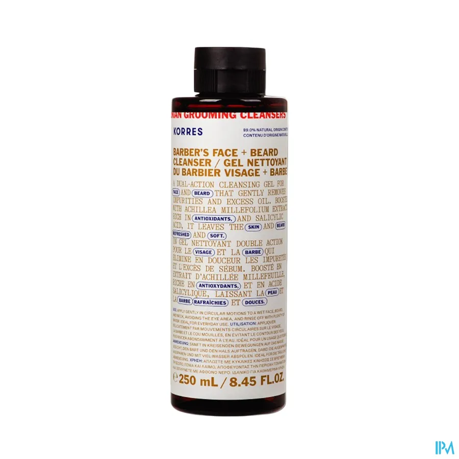 packshot van Korres Km Achillea Mens Face Cleanser 250ml