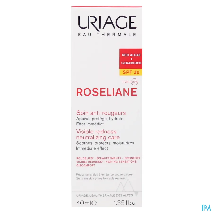 packshot van Uriage Roseliane Crème Anti-Roodheid SPF30 40 ml
