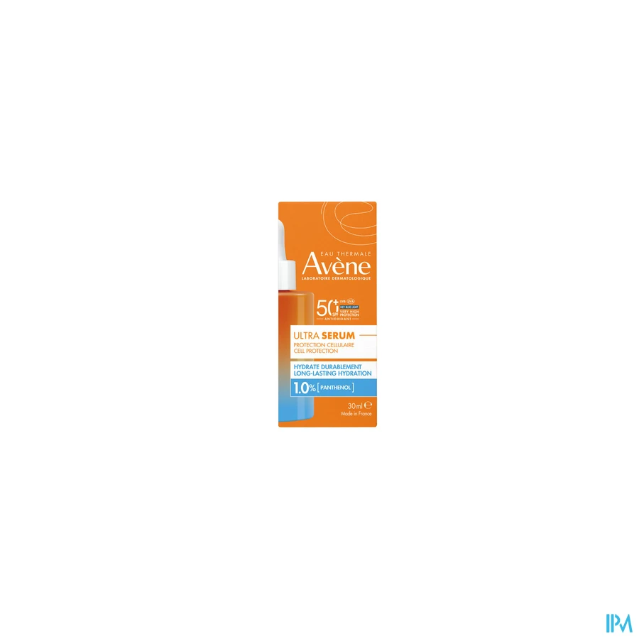 packshot van Avène Langdurig Hydraterend Ultra Serum SPF 50+ 30 ml