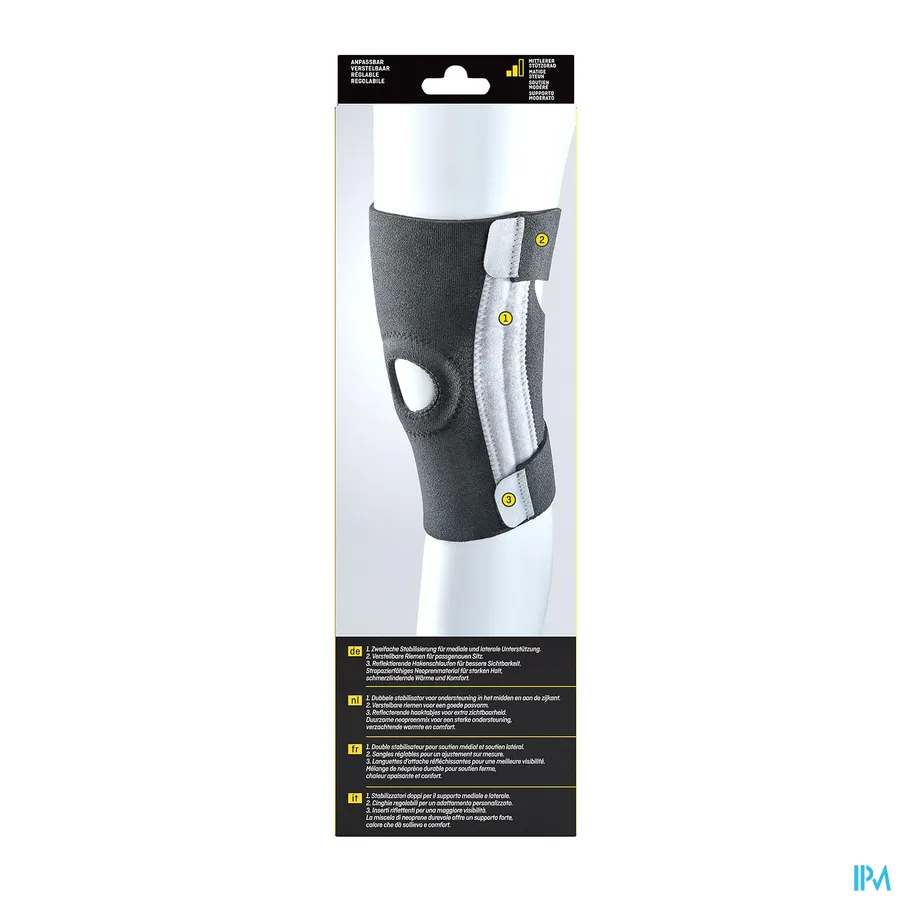 packshot van Futuro Sport Aanpasbare Kniestabilisator (Middelmatig Stabiliserende Steun)