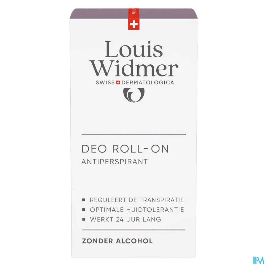 packshot van Louis Widmer Deo Roll-On Antiperspirant 50 ml - met parfum