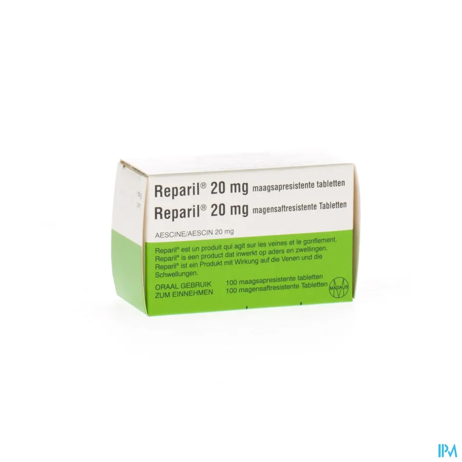 packshot van Reparil 100 tabletten