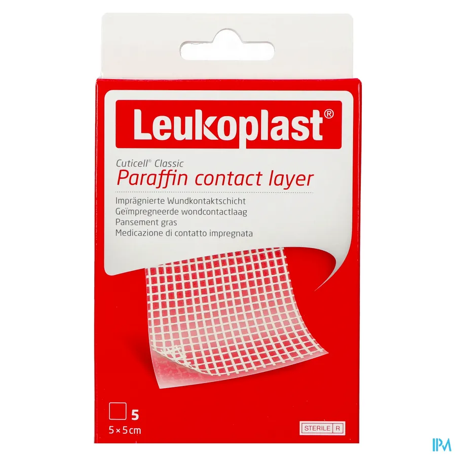 packshot van Leukoplast Cuticell Classic 5 x 5 cm 5 stuks