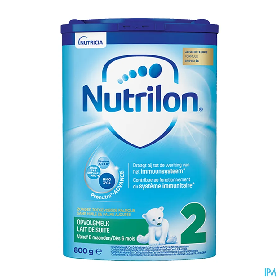 packshot van Nutrilon 2 Opvolgmelk 800 g