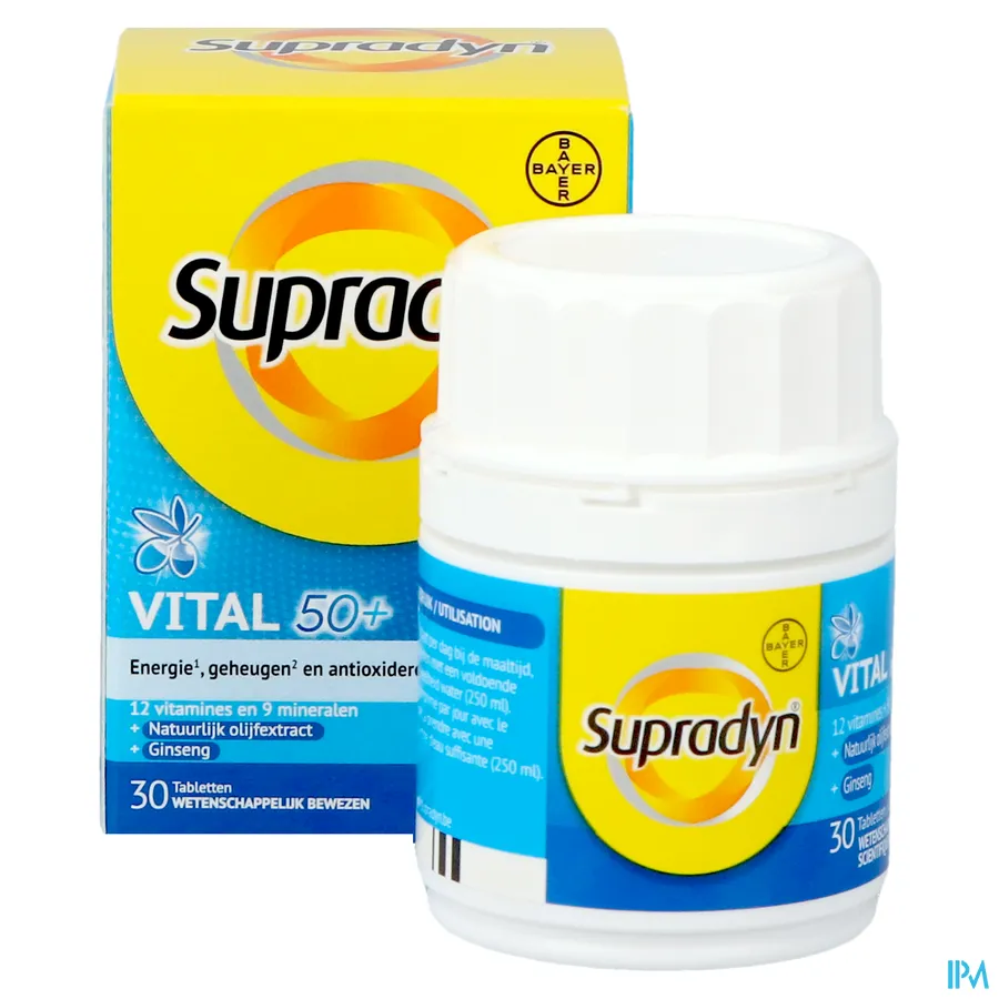 productshot van Supradyn Vital 50+ 30 Tabletten