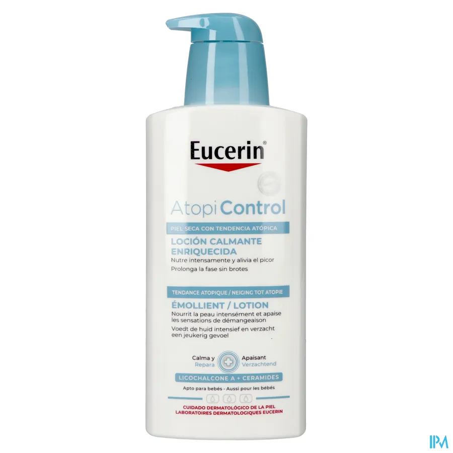 packshot van Eucerin AtopiControl Lotion 400 ml