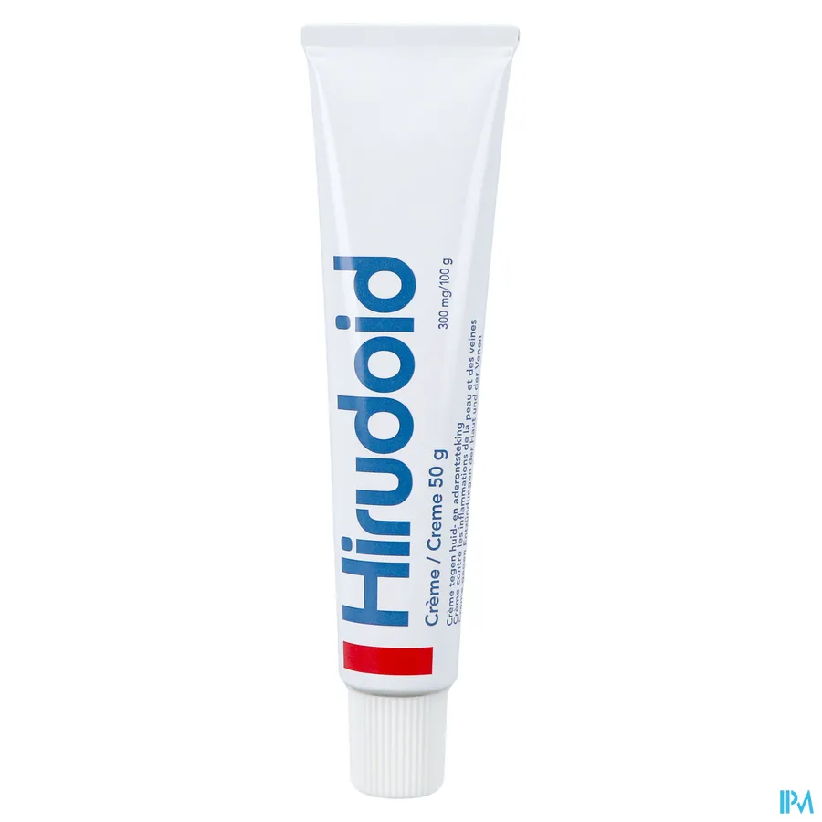 productshot van Hirudoid 50g crème