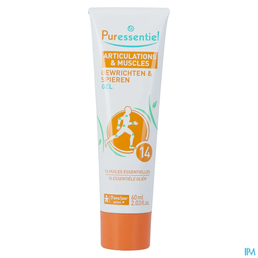 productshot van Puressentiel Gel voor Gewrichten en Spieren met 14 Essentiële Oliën 60 ml