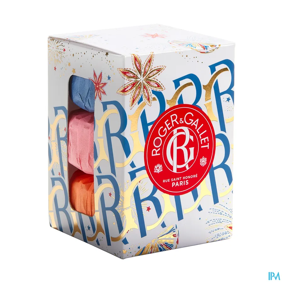 packshot van Roger & Gallet Weldadige Zepen Geschenkset 3 x 100 g 1 set