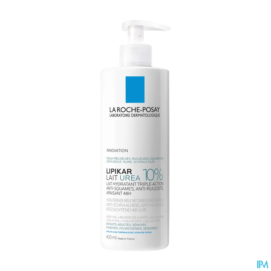packshot van La Roche-Posay Lipikar Urea 10% Melk 400 ml