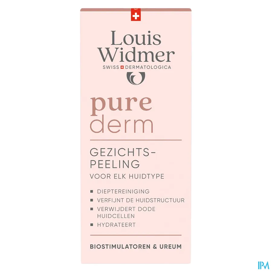packshot van Louis Widmer Purederm Gezichtspeeling 50 ml - met parfum