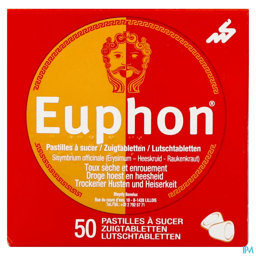 packshot van Euphon 50 zuigtabletten