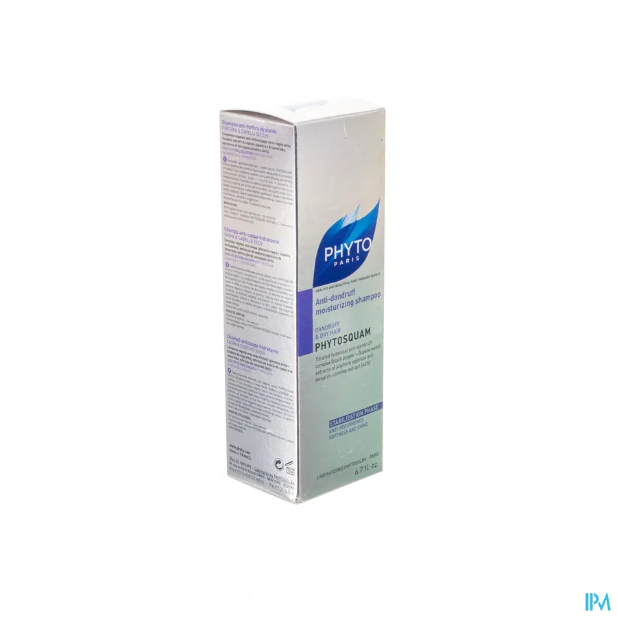 packshot van Phyto Phytosquam Hydraterende Shampoo tegen Schilfertjes voor Droog Haar met Schilfertjes 200 ml