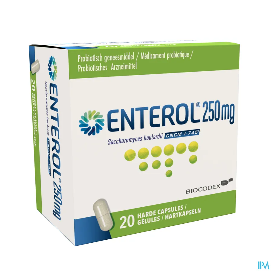 packshot van Enterol 20 Capsules