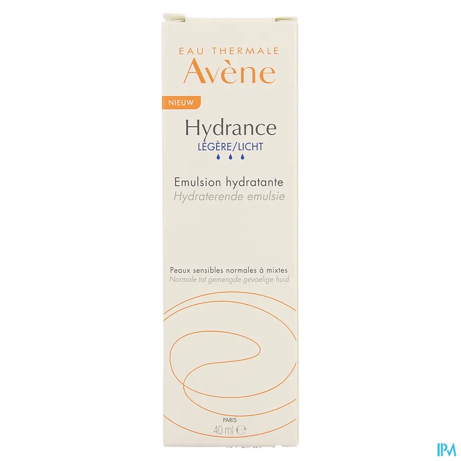 packshot van Avène Hydrance Licht Hydraterende Emulsie voor Normale tot Gemengde Huid 40 ml