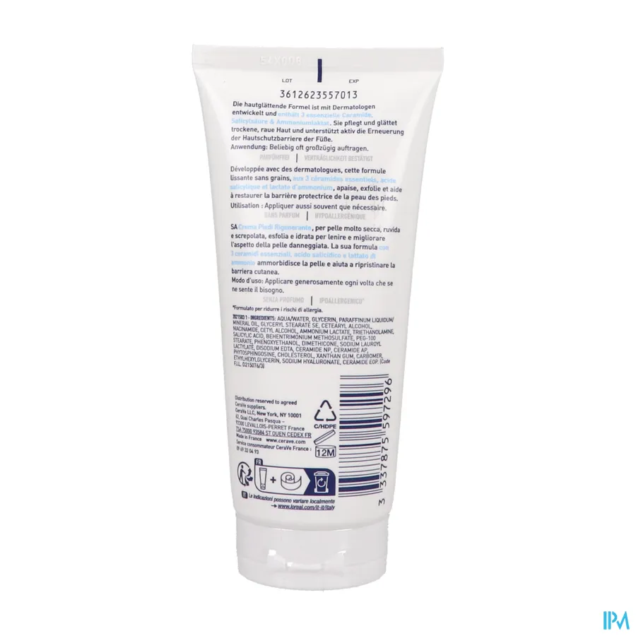 packshot van CeraVe Herstellende Handcrème Tube 50 ml