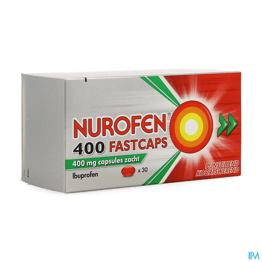 packshot van Nurofen 400 Fastcaps 30 Capsules