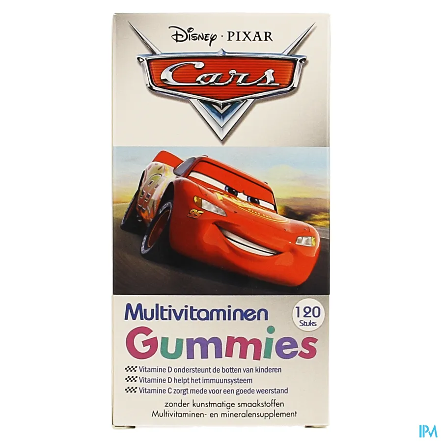 packshot van Disney Cars Multivitaminen Gummies 120 Stuks